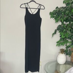 Roxy Black Maxi Dress with Strappy Back